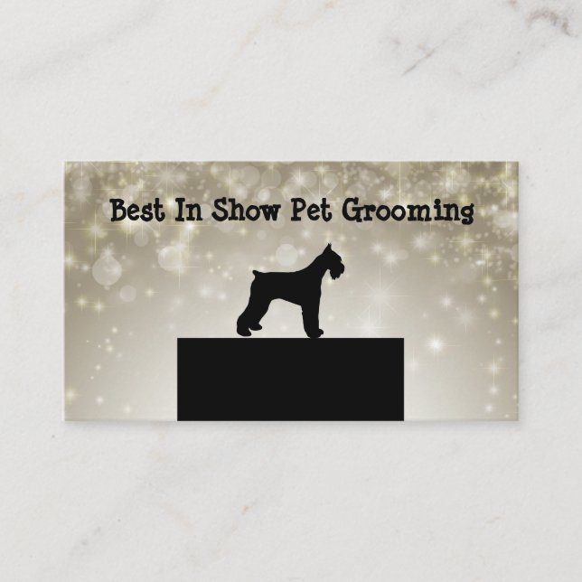 Professional Pet Grooming Business Card (Front)