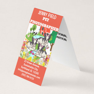 Professional Pet Photographer Folded Business Card