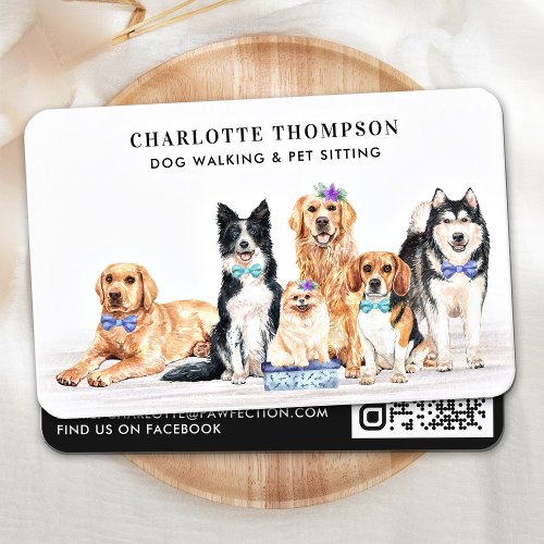 Professional Pet Sitter Dog Groomer Dog Walker  Bu Business Card