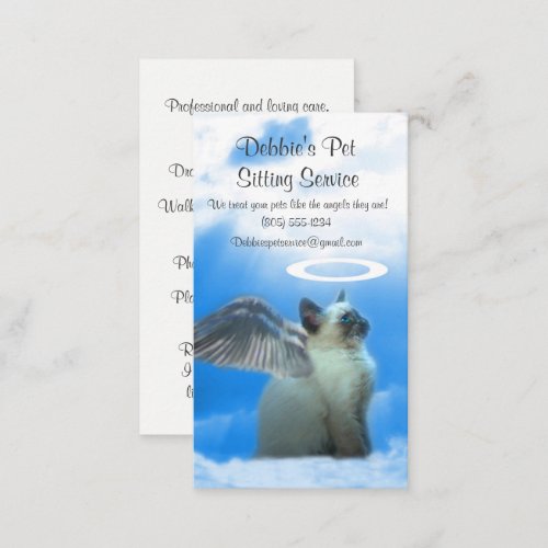 Professional Pet Sitter Fur Babies Business Cards