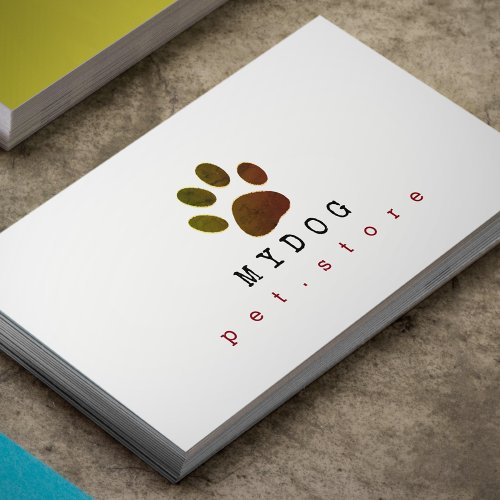 Professional Pet Store  Animals Business Card