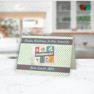 Professional Pharmacist•Custom Birthday Card