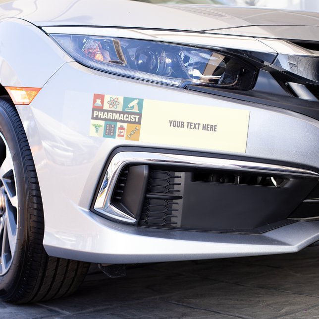 Professional Pharmacist Iconic Designed Bumper Sticker (Creator Uploaded)