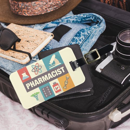 Professional Pharmacist Iconic Designed Luggage Tag