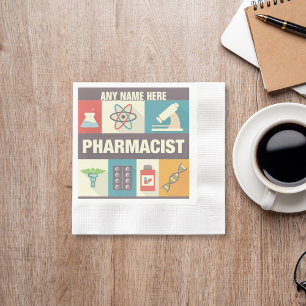 Professional Pharmacist Iconic Designed Napkins