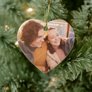Professional Photo Ceramic Heart Ornament