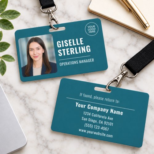 Professional Photo Employee Logo Badge