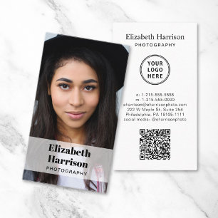 Professional Photo QR Code Logo Business Card
