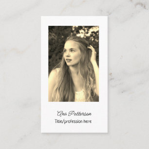 professional photo QR website email social modern Business Card
