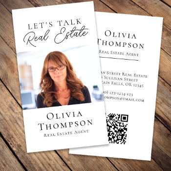 Professional Photo Real Estate Business Card by Sullivan_Street at Zazzle