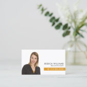 Professional Photo Real Estate Business Card (Standing Front)