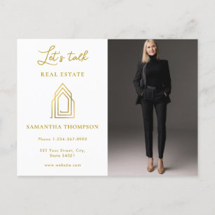 Professional Photo Real Estate Lets Talk Postcard