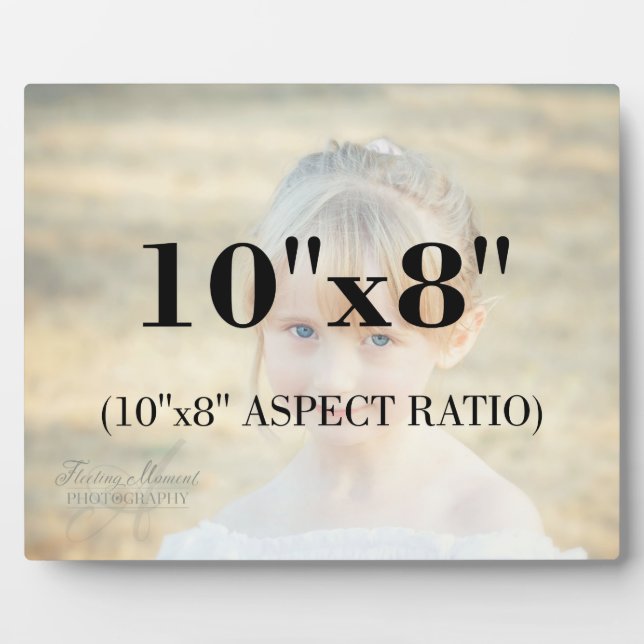 Professional Photo Template 10 x 8 Aspect Ratio Plaque (Front)