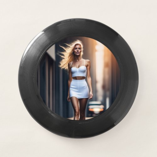 Professional photo ultra beautiful model Frisbees