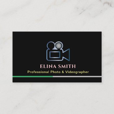 Professional photo Videographer  Business Card