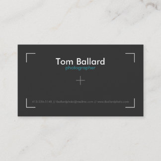 Professional Photographer Business Card