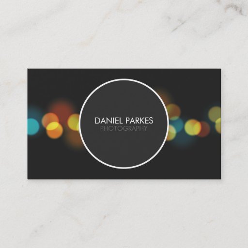 Customizable Professional Photographer Business Card