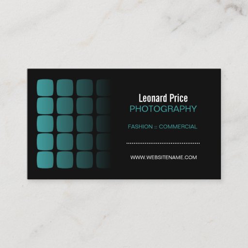 Customizable Professional Photographer Business Cards