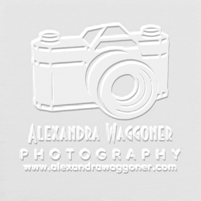 Professional Photographer Camera #6 Business Logo Embosser (Design)