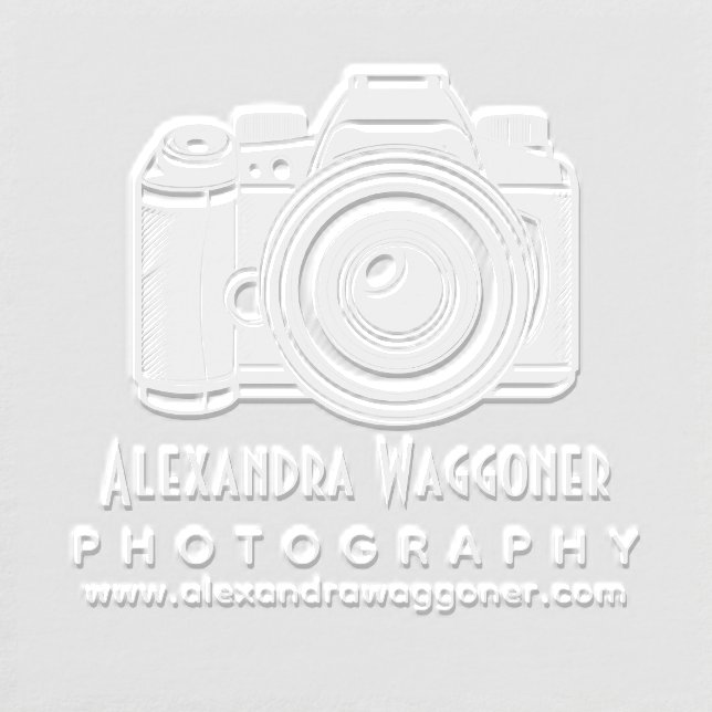Professional Photographer Camera #7 Business Logo Embosser (Design)