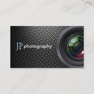 Professional Photographer Camera Lens Business Card