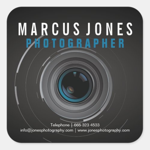 Professional Photographer Camera Lens Stickers