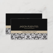 Professional Photographer Damask Business cards (Front/Back)
