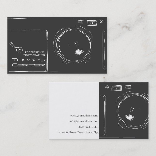 Professional Photographer Digital Photo Card (Front/Back)