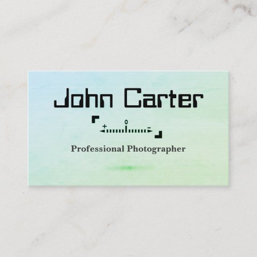 Professional Photographer Focus Card