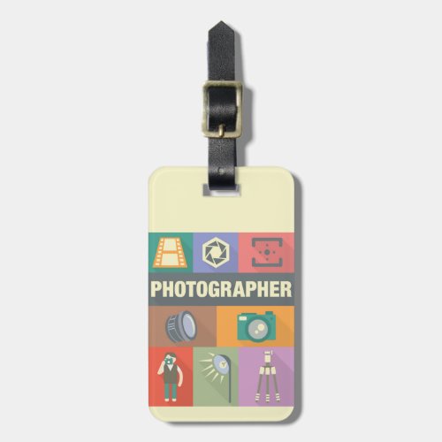 Professional Photographer Iconic Designed Luggage Tag