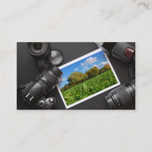 Professional Photographer Photo Camera Business Card