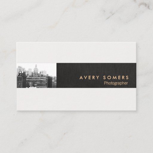 Customizable Professional Photographer Photo Insert Photography Business Card Template
