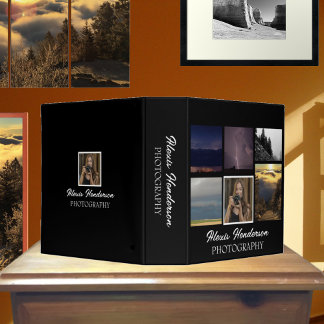 Professional Photographer Photo Portfolio  3 Ring Binder