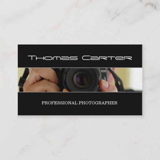 Customizable Professional Photographer / Photo Business Card