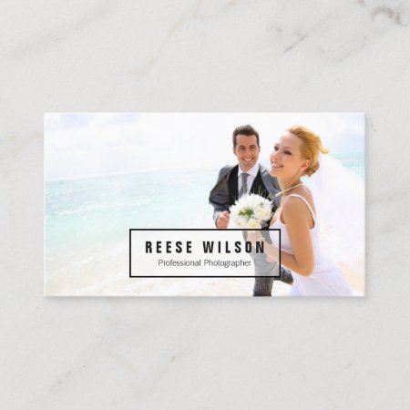 Professional Photographer Photography Business Card