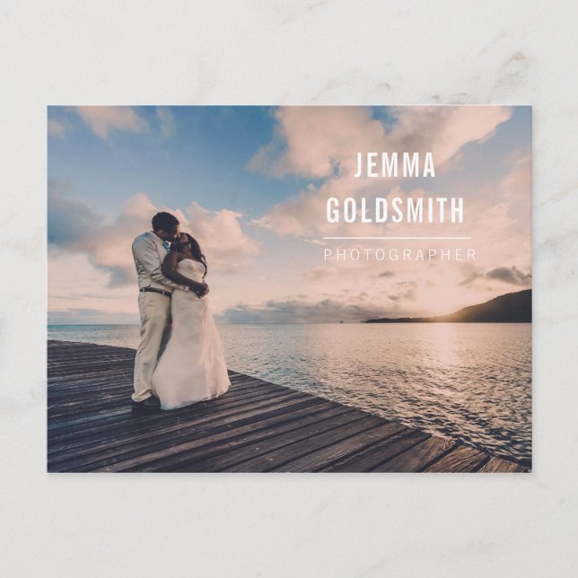 Professional Photographer Photography Promotional Postcard (Front)