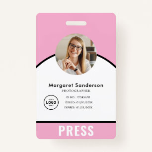 Professional Photographer Press Badge