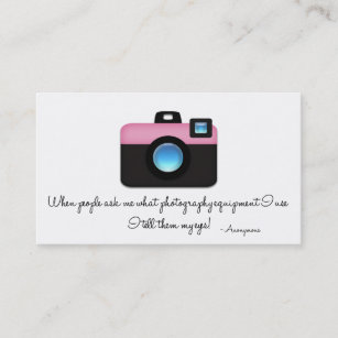 Professional Photographer Quote Business Card D3
