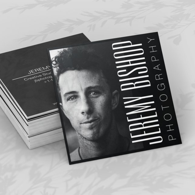 Professional Photographer Square Business Card (Creator Uploaded)