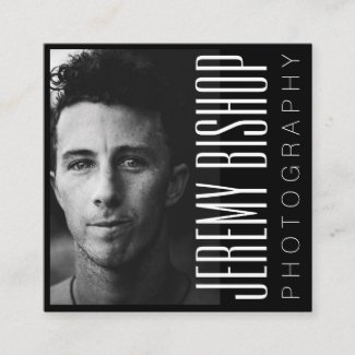 Professional Photographer Square Business Card