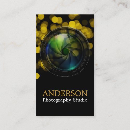 Professional Photographer Vertical Business Card 9