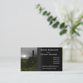 Professional Photography Business Card Black (Standing Front)