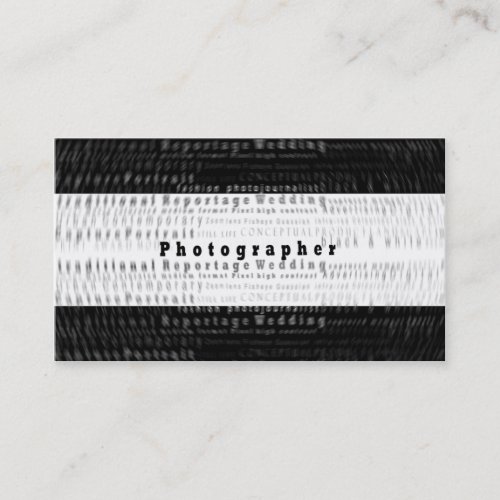 Professional Photography Business card - motion