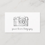Professional photography camera photographer business card (Front)