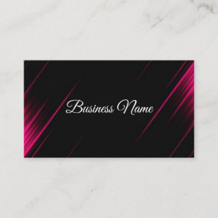 Professional Pink & Black Calligraphy Consultant Business Card
