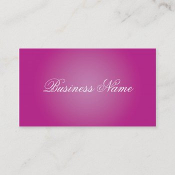 Professional Pink Business Cards by rheasdesigns at Zazzle