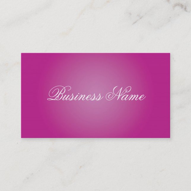 Professional Pink Business Cards (Front)
