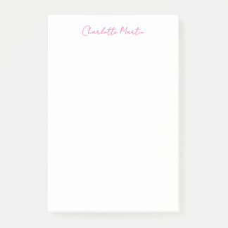 Professional Pink White Manager Consultant Chief Post-it Notes
