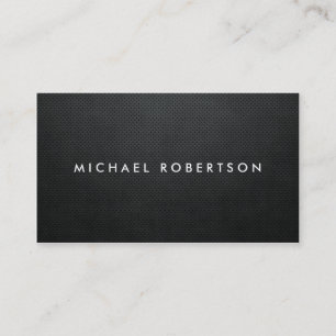Professional Plain Elegant Black Modern Simple Business Card