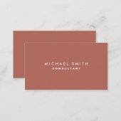 Professional Plain Elegant Interior Decorator Business Card (Front/Back)